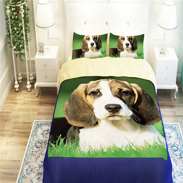 3D Oil Painting Siberian Polyester Duvet Cover - pattern 5, Queen image