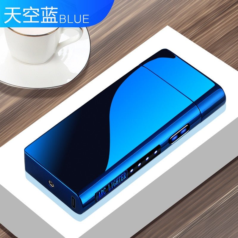 New Double Plasma Windproof Electric Arc Cigarette Lighter image 42