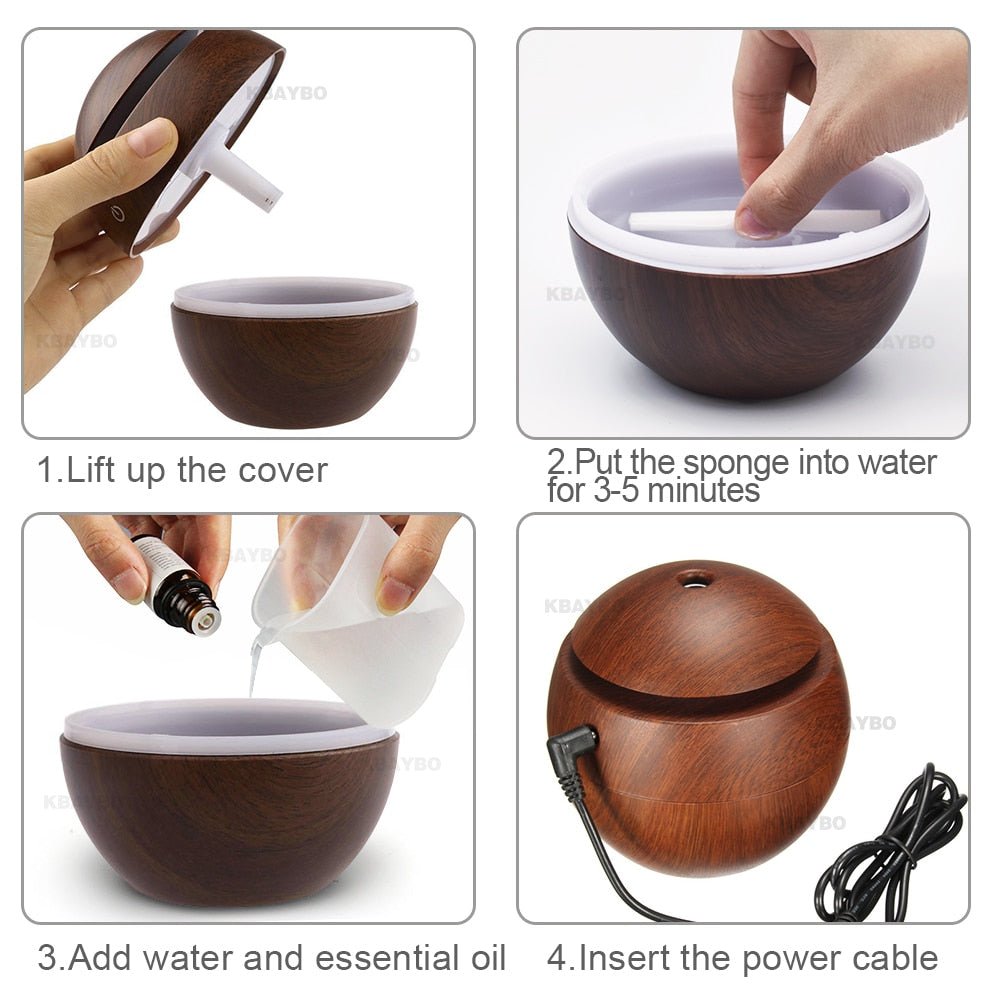 USB Aroma Essential Oil Diffuser Ultrasonic Cool Mist Humidifier Air Purifier image 11