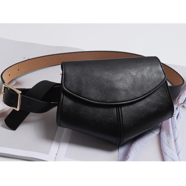 New Fanny Pack Waist Belt Bag - Black image