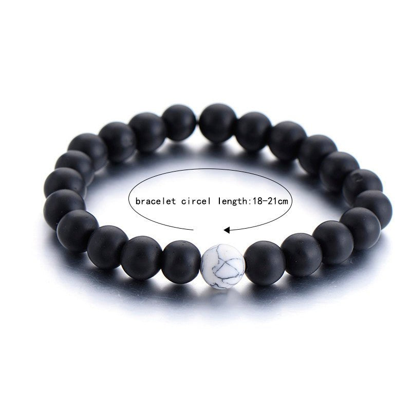2Pcs/Set Couples Classic Natural Stone Beaded Bracelets image 8