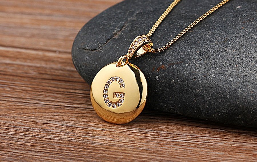 Top Quality Personalized Gold Letters Women and Girls Initial Letter Necklace image 14