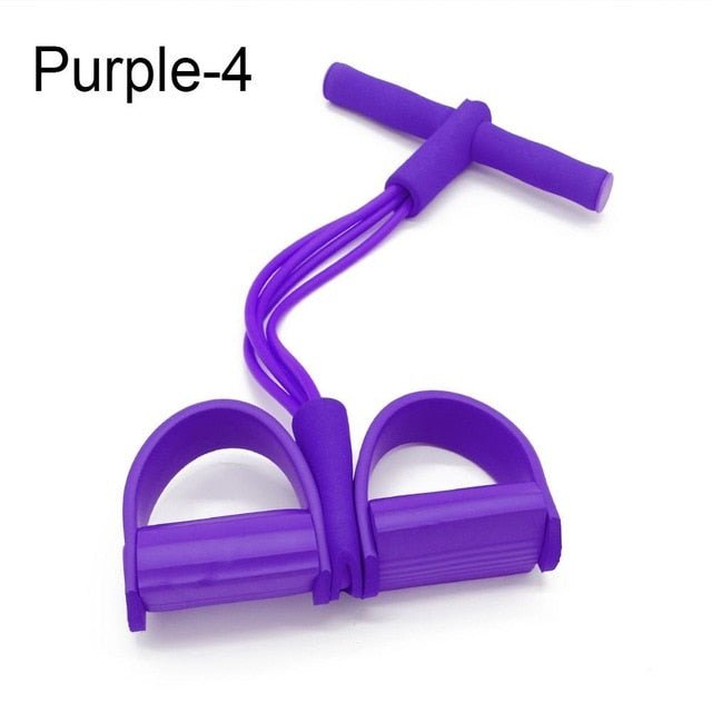 Tube Strong Exercise Fitness Resistance Bands - Purple-4 Tube image