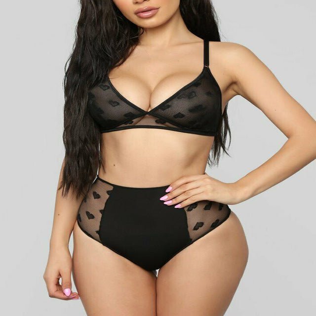 2PCS Bikini Cover Up Beachwear, Sleepwear and Nightwear - Black 5, M image