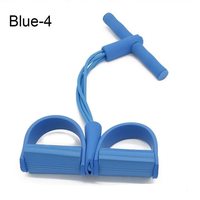 Tube Strong Exercise Fitness Resistance Bands - Blue-4 Tube image