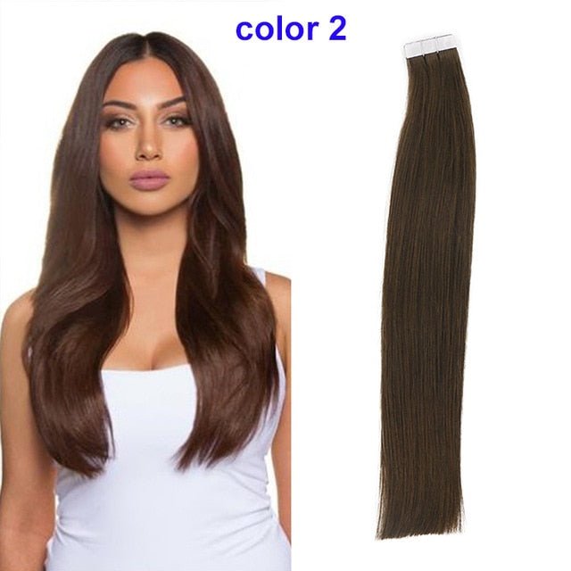 SINDRA 100% Seamless Tape-In Real Human Hair Extensions image 6