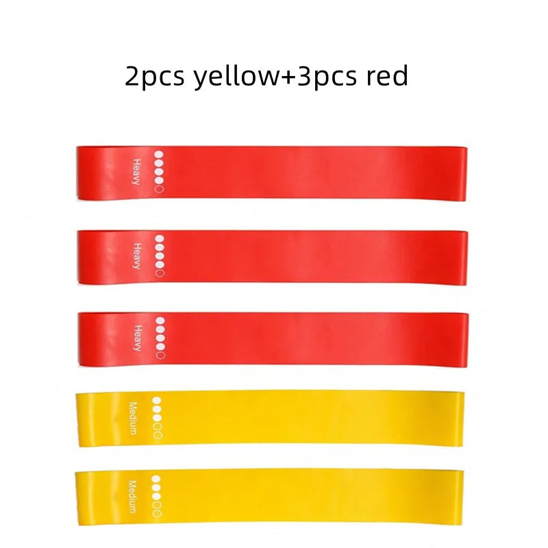 Yoga and Exercise Resistance Bands Set ‚Äì 5 Durable Bands for Strength, Flexibility, and Fitness Training - 5Pcs 1 image