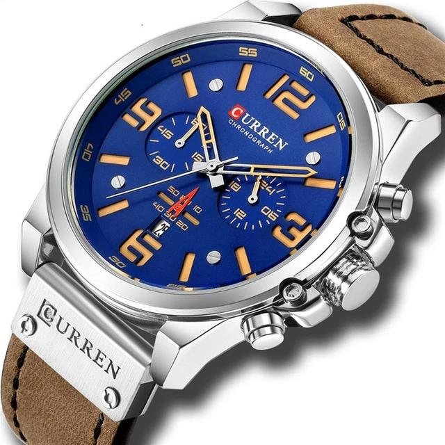 Mens Luxury Water Resistant Chronograph Sports Watch image 7