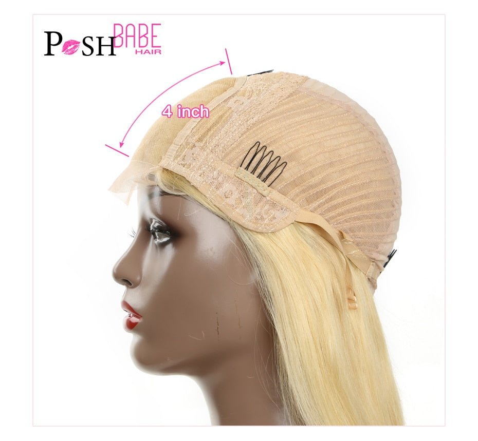 Honey Blonde Color Remy Brazilian Straight Lace Front Human Hair image 15