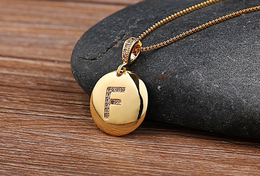 Top Quality Personalized Gold Letters Women and Girls Initial Letter Necklace image 23