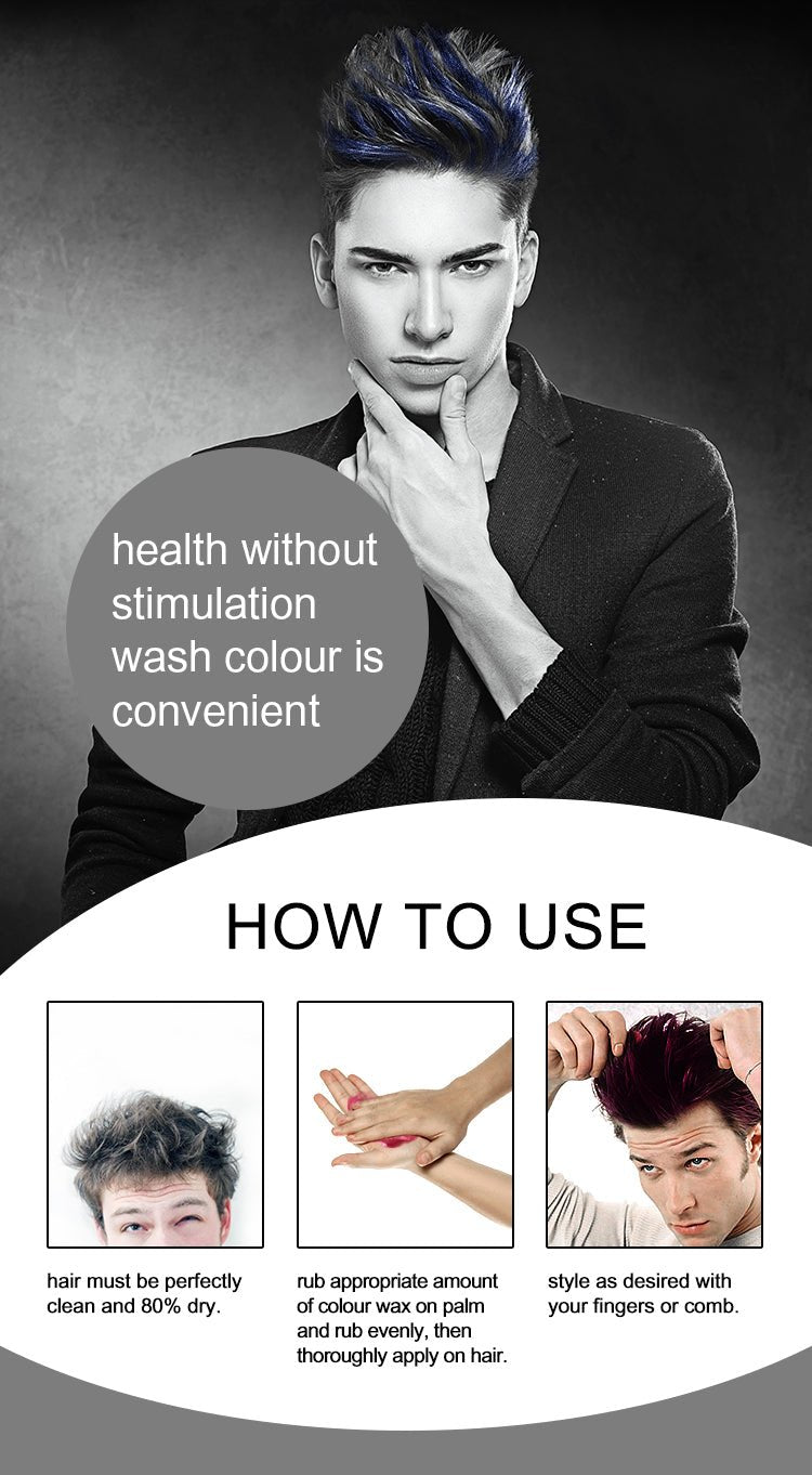 Temporary Hair Color Wax Dye Cream image 12