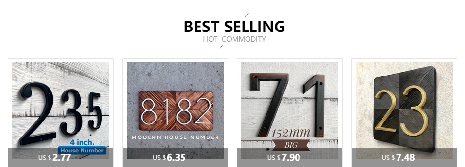 125mm Big Modern Floating House Number and Letters image 33