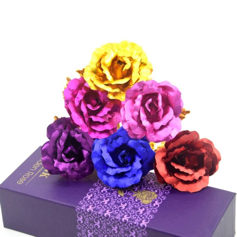 24K Foil Plated Golden Rose image 30