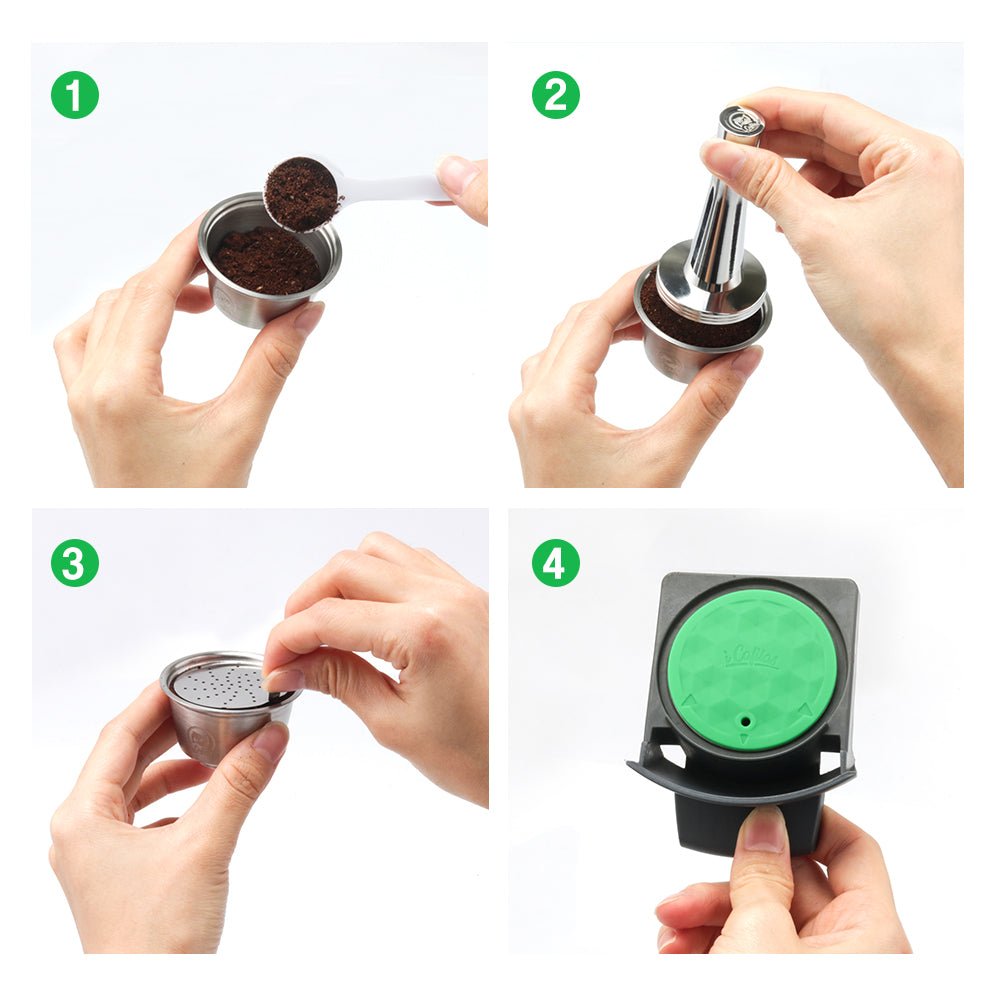 STAINLESS STEEL Metal Reusable Dolce Gusto Capsule Compatible with Nescafe Coffee Machine Refillable Dolci Filter Dripper Tamper image 14