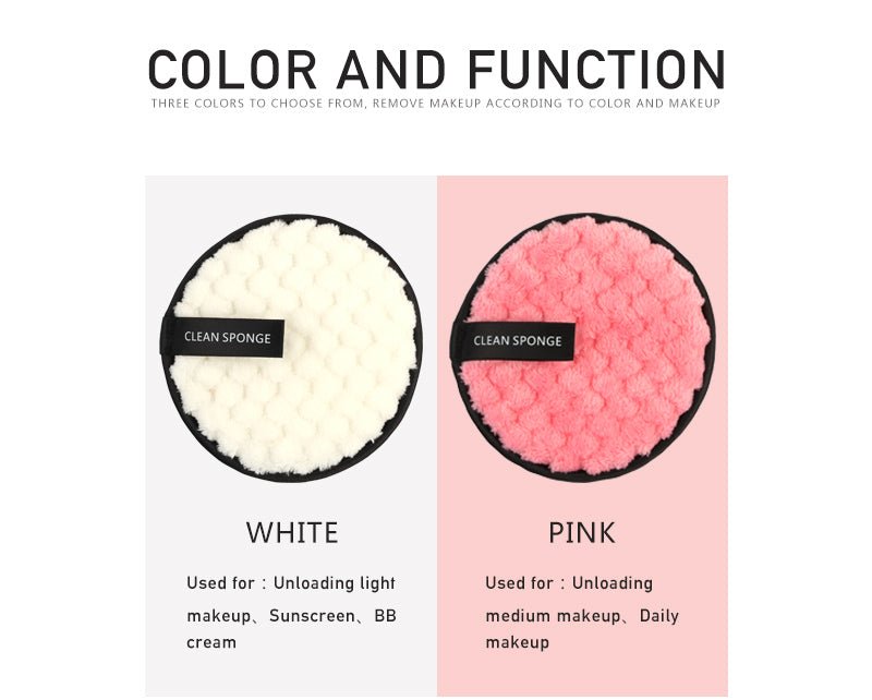 Facial Cleansing Microfiber Cloth Pads | Cotton Facial Makeup Remover Puff image 3