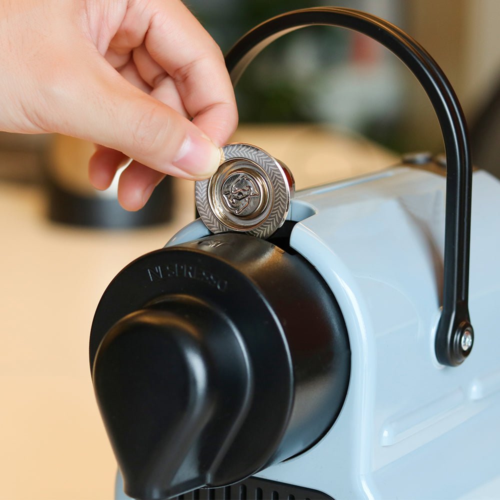Nespresso Stainless Steel Refillable Coffee Capsule | Coffee Tamper Reusable Coffee Pod image 3