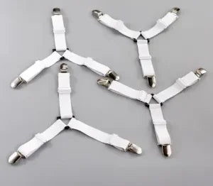 4Pcs/Set Bedsheet Clip and Fastener | Elastic Non-slip Clip and Blanket Gripper image 0