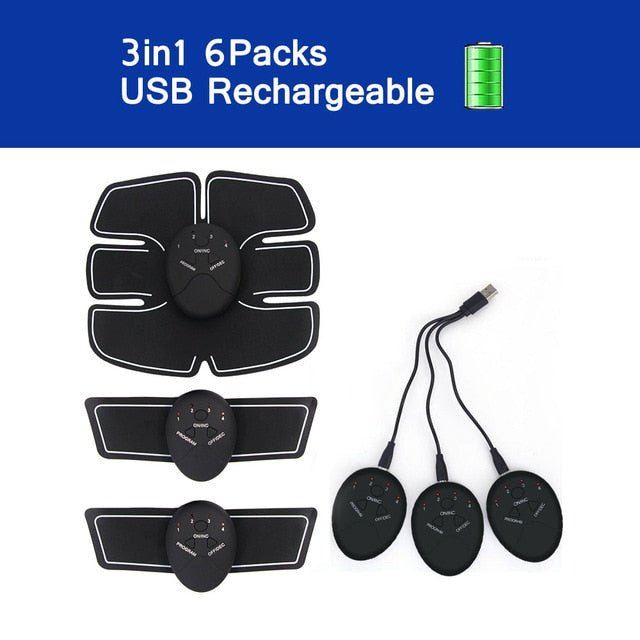 Ems Abdominal Muscle Trainer Abs Trainer Ems Hip Trainer Muscle Stimulator Abs Fitness Butt Waist And Thigh Trainer Men Women image 1
