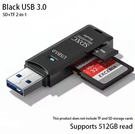 2-in-1 High-Speed USB 3.0/2.0 Card Reader ‚Äì Multi-Functional TF & SD Support for PC, Laptop, Tablet, and Car Use image 7