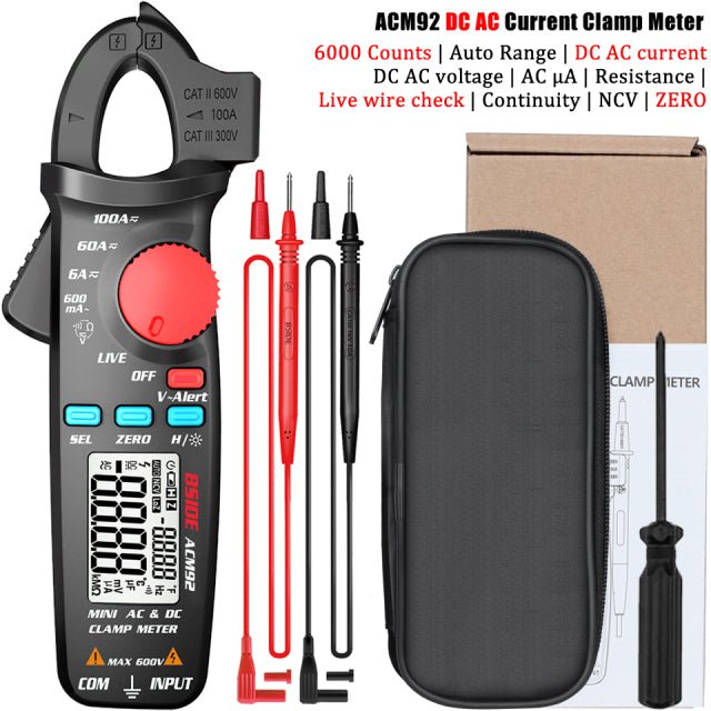 High-Precision Digital Clamp Meter – T-RMS Multimeter for DC/AC, Voltage, Temp, and More image 28