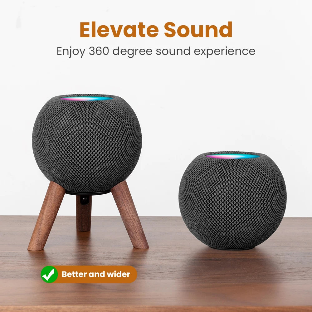 GGMM Real Wood Stand for HomePod Mini | Stylish Tripod with Metal Frame image 16
