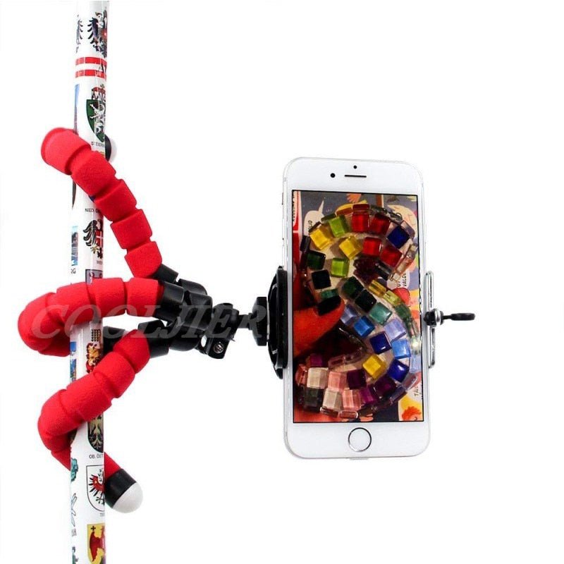 Flexible Sponge Octopus Tripod Phone Holder Camera Stand With Bluetooth Remote Shutter image 16