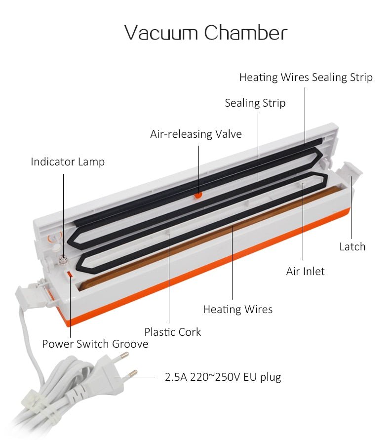 TintonLife 220V/110V Household Food Vacuum Sealer image 10