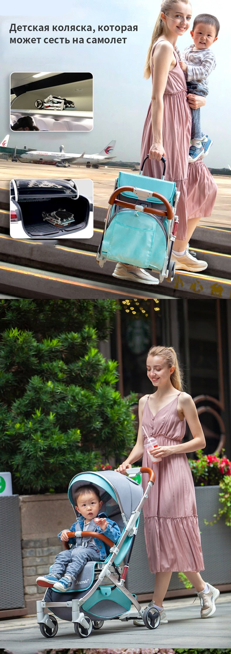 Babyfond 5.8 kg Portable Light Carriage Newborn Baby Stroller image 7