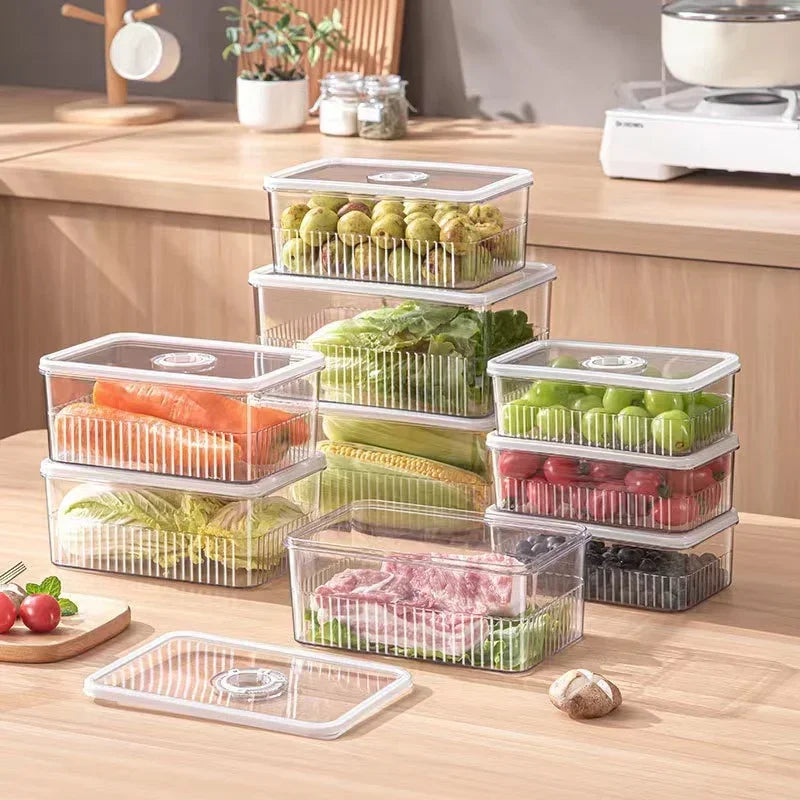 Refrigerator Storage Box | Transparent Fridge Organizer | Food Storage Containers | Fresh Vegetable Fruit Baskets Kitchen Organizer image 13