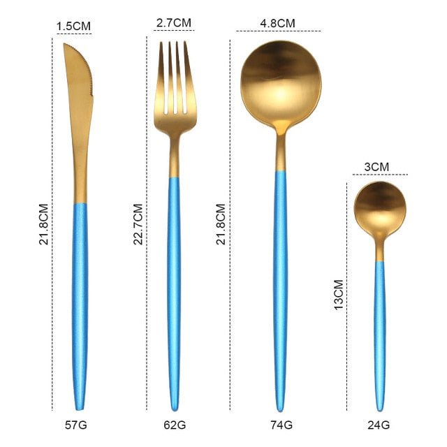 Gold Stainless Steel Cutlery Set image 4