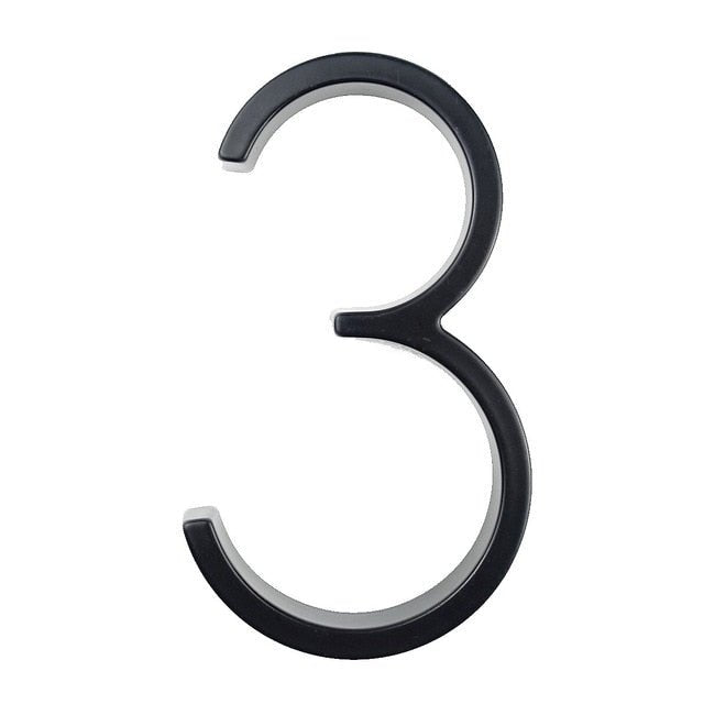 125mm Big Modern Floating House Number and Letters image 31
