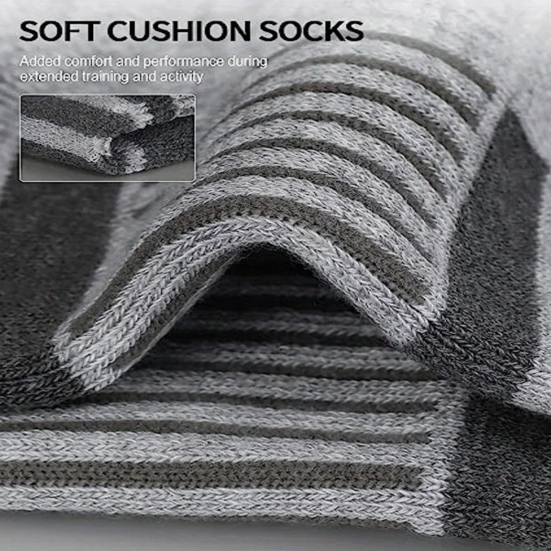 6 Pairs Ankle Athletic Running Socks Cushioned Cotton Breathable Low Cut Sports Tab Socks For Men And Women image 10