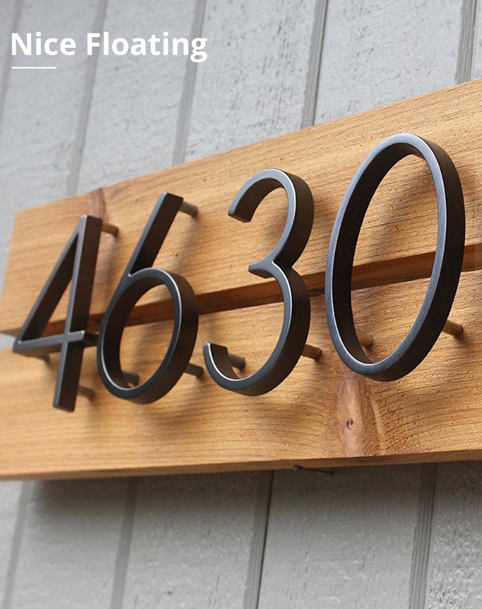 125mm Big Modern Floating House Number and Letters image 1