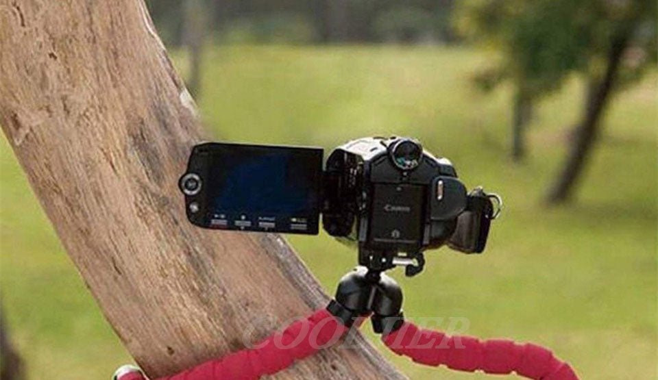 Flexible Sponge Octopus Tripod Phone Holder Camera Stand With Bluetooth Remote Shutter image 5