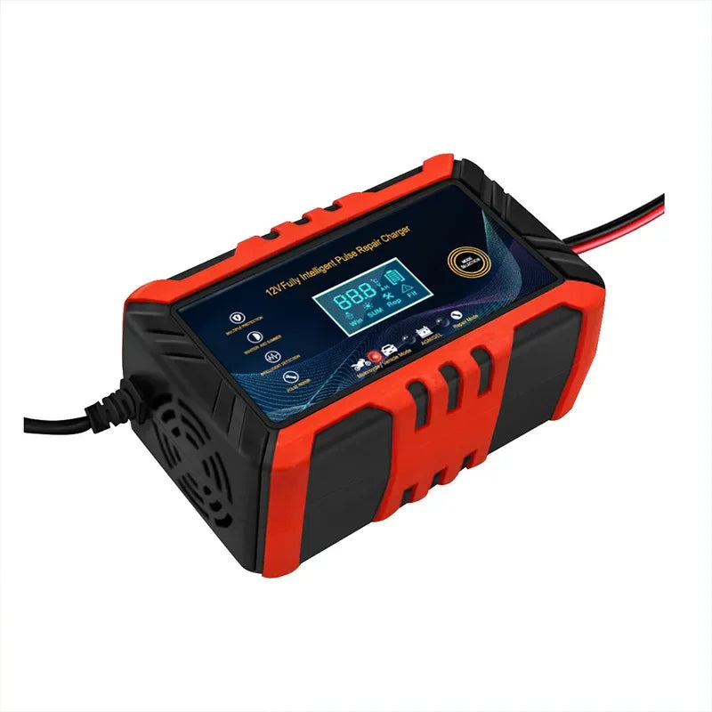 Car Battery Charger Intelligent Pulse Repair LCD Display 12V Car Battery Motorcycle Battery Charging Battery Repair Charger image 5