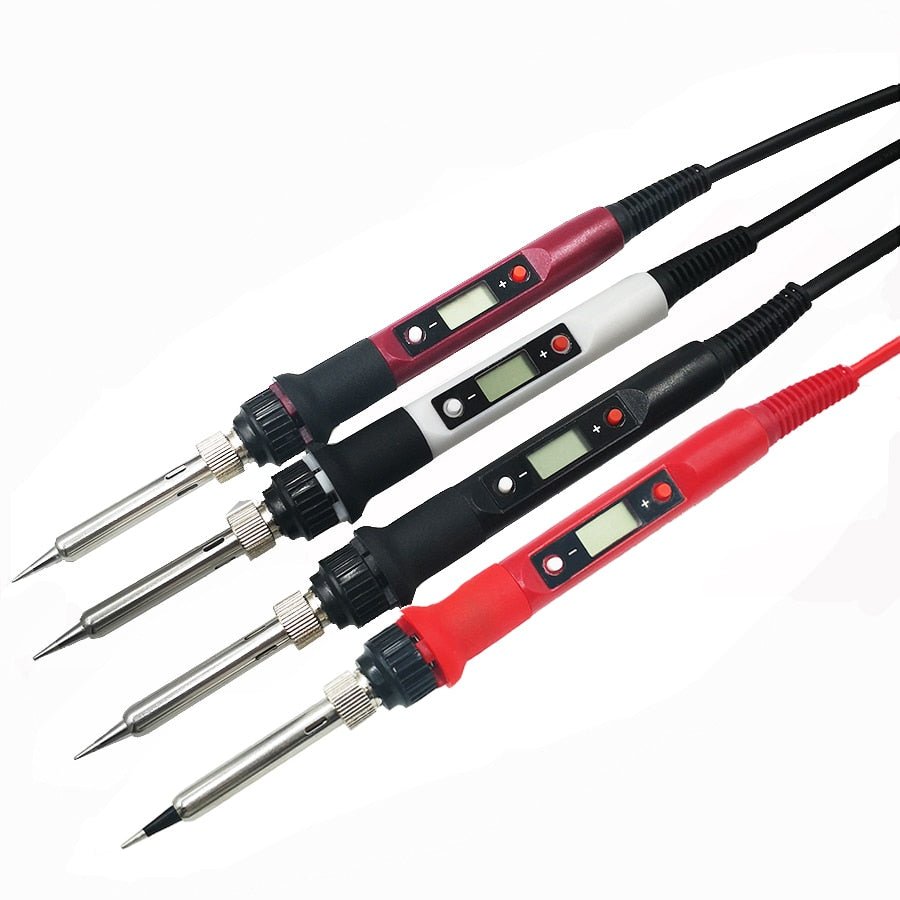 80W Digital Electric Soldering Iron 220V 110V Temperature Adjustable LCD display Solder welding iron tool kit image 4