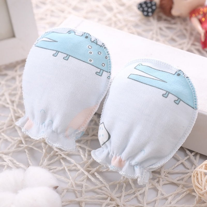 100% Cotton Baby Anti Scratching Newborn Mittens Gloves image 15