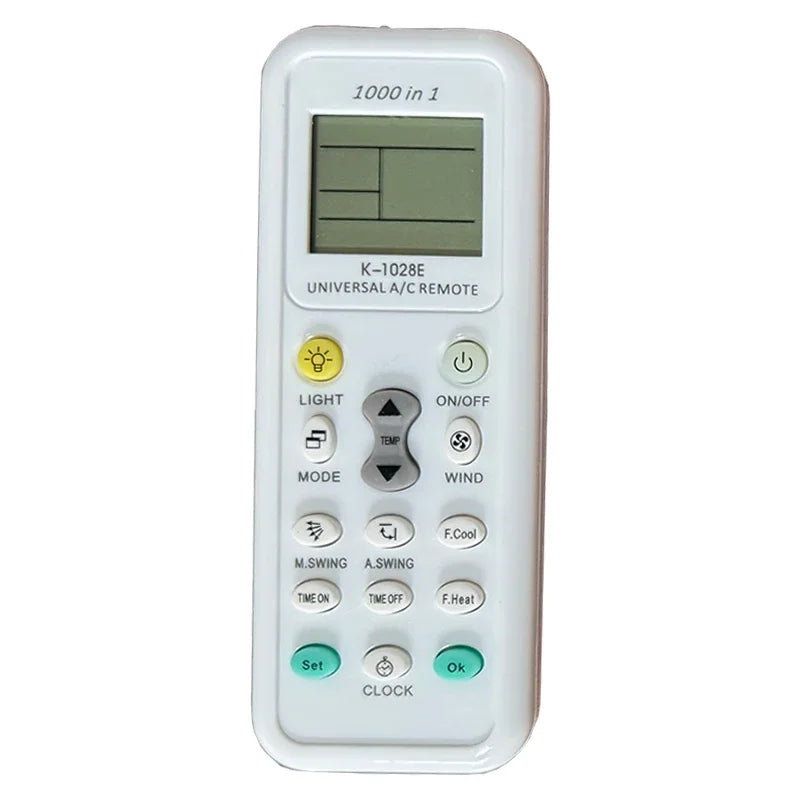 K-1028E Universal Air Conditioner Remote Control ‚Äì Compatible with Haier, LG, Panasonic, Hitachi, Gree, and More image 0