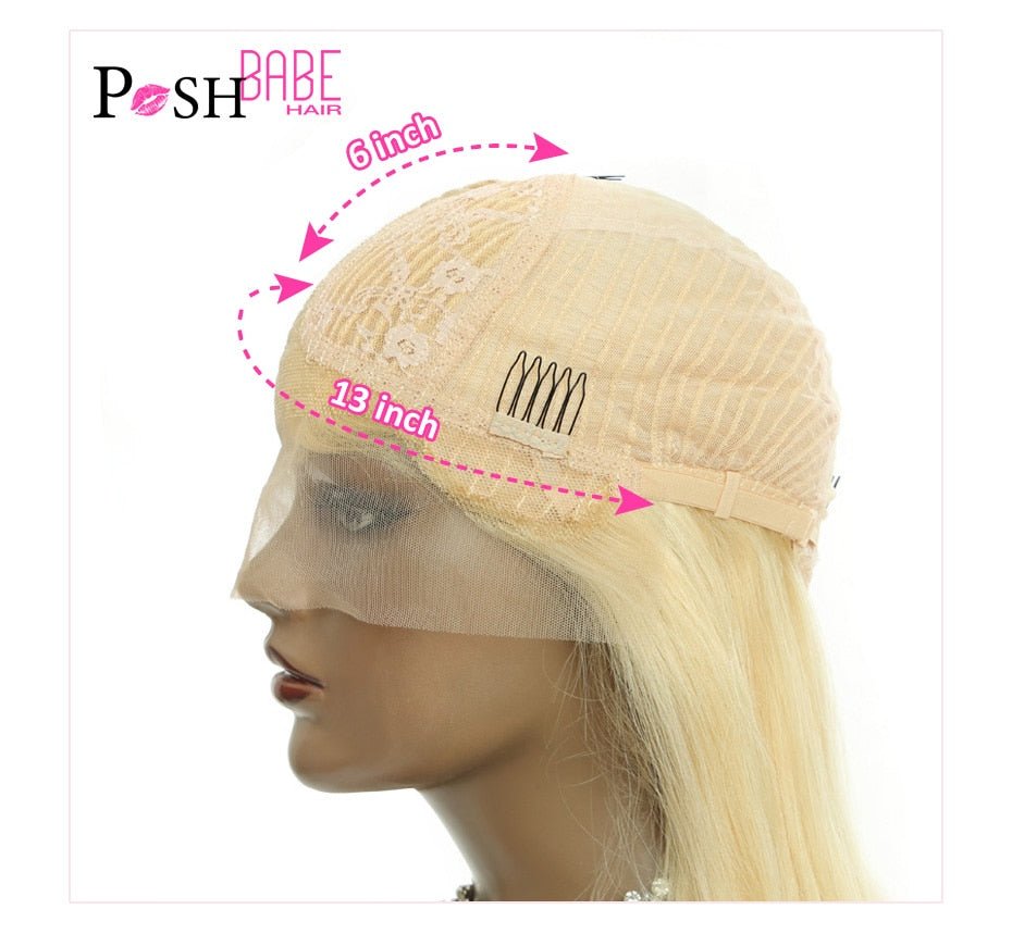 Honey Blonde Color Remy Brazilian Straight Lace Front Human Hair image 5