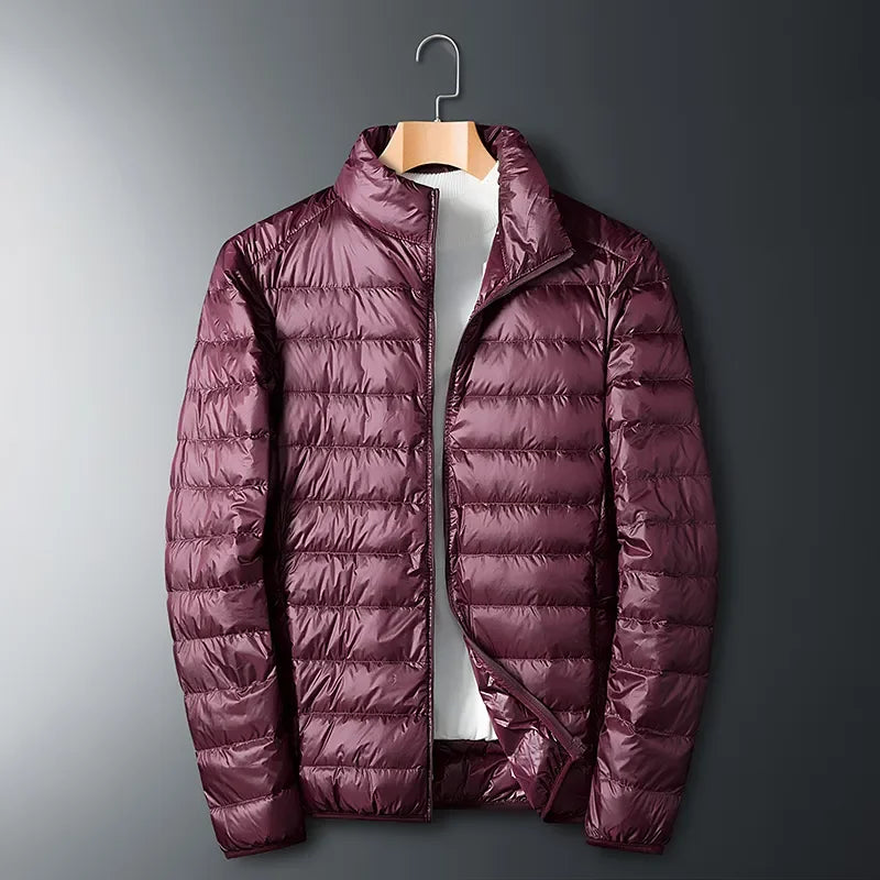 Ultra-Light Waterproof White Duck Down Jacket for Men | Casual & Portable Outdoor Winter Coat image 21