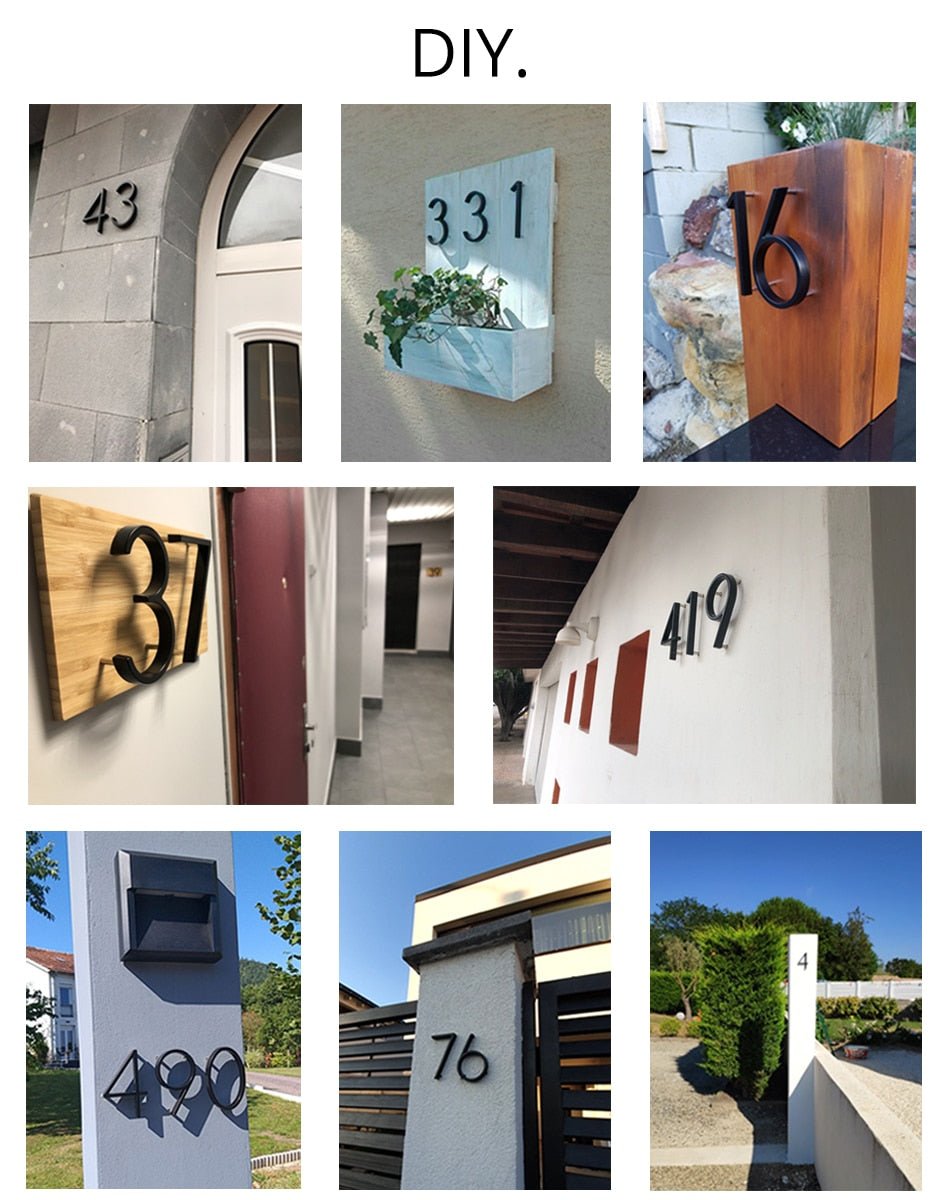 125mm Big Modern Floating House Number and Letters image 10