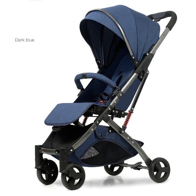 Babyfond 5.8 kg Portable Light Carriage Newborn Baby Stroller - dark blue 2 image