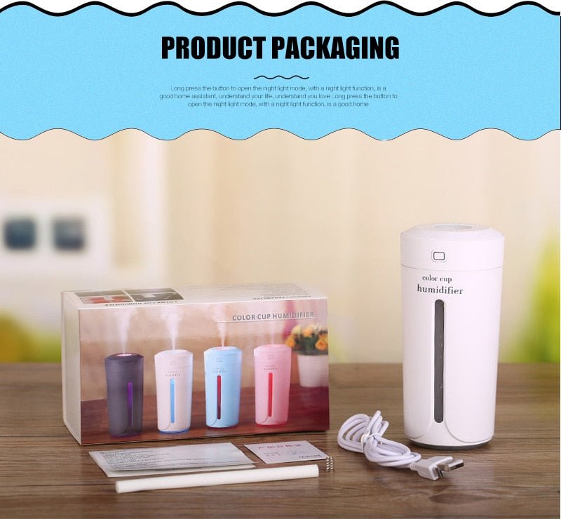 Ultrasonic Air Humidifier & Essential Oil Diffuser with Night Light image 7