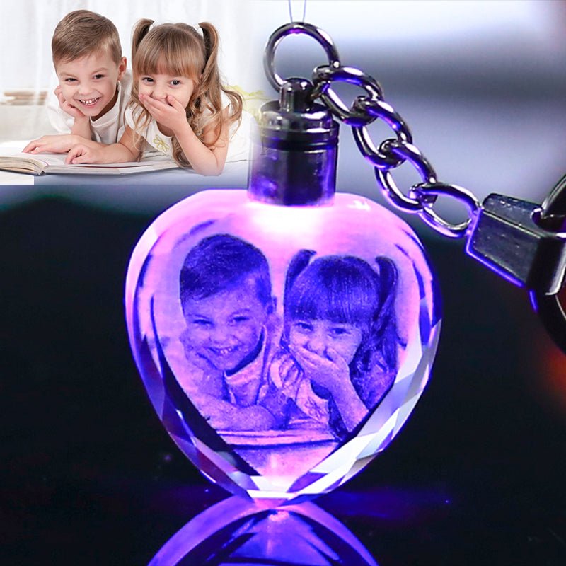 Laser Engraved Crystal Glass Keychain image 10