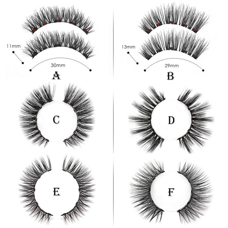 Waterproof Magnetic False Eyelashes, Eyeliner & Tweezer Set image 8