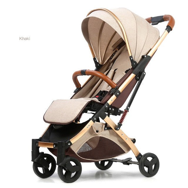 Babyfond 5.8 kg Portable Light Carriage Newborn Baby Stroller - khaki image