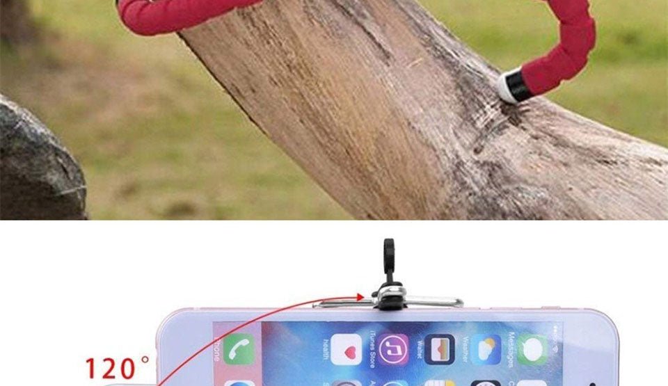 Flexible Sponge Octopus Tripod Phone Holder Camera Stand With Bluetooth Remote Shutter image 7