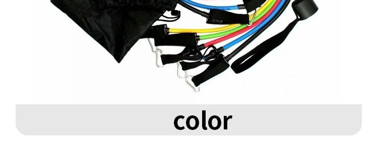 11pcs TPE Elastic Resistance Fitness Band Pull Set image 15
