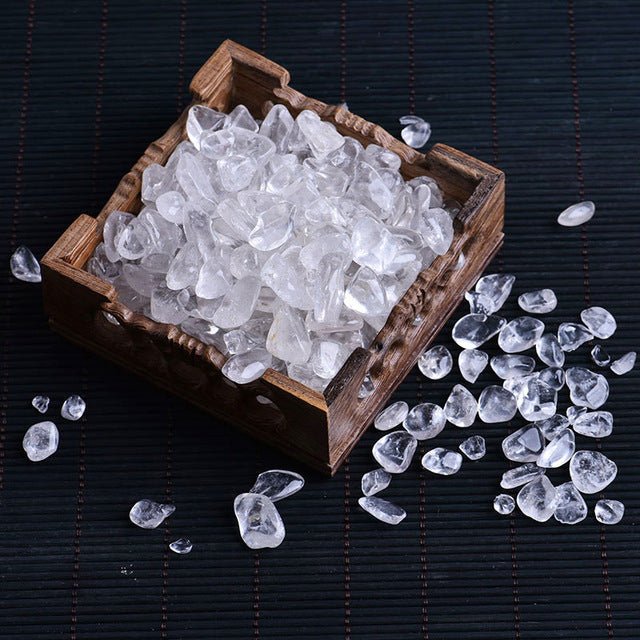 50g Natural Quartz Stones | Crystal mini rock mineral Specimen | Aquarium Stone Home decoration Craft - clear quartz image