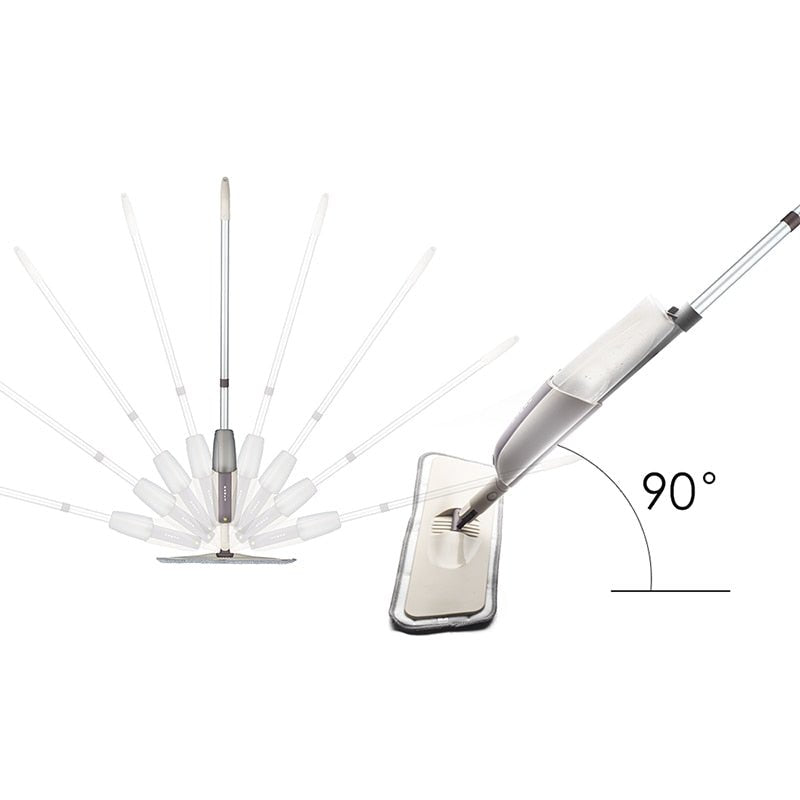 Spray Floor Mop with Reusable Microfiber Pads image 4